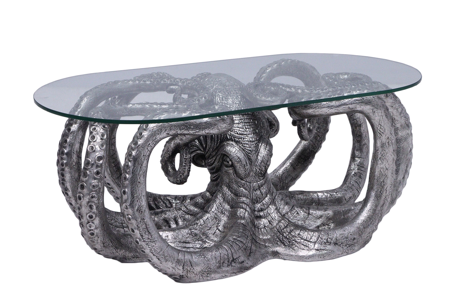 Octopus Coffee Table Silver Leaf